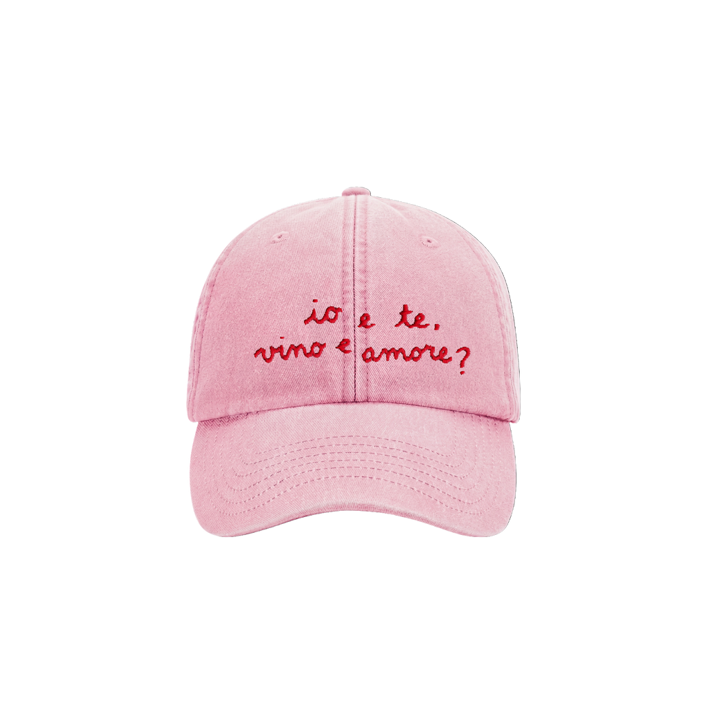 Vino e Amore Pink Cap