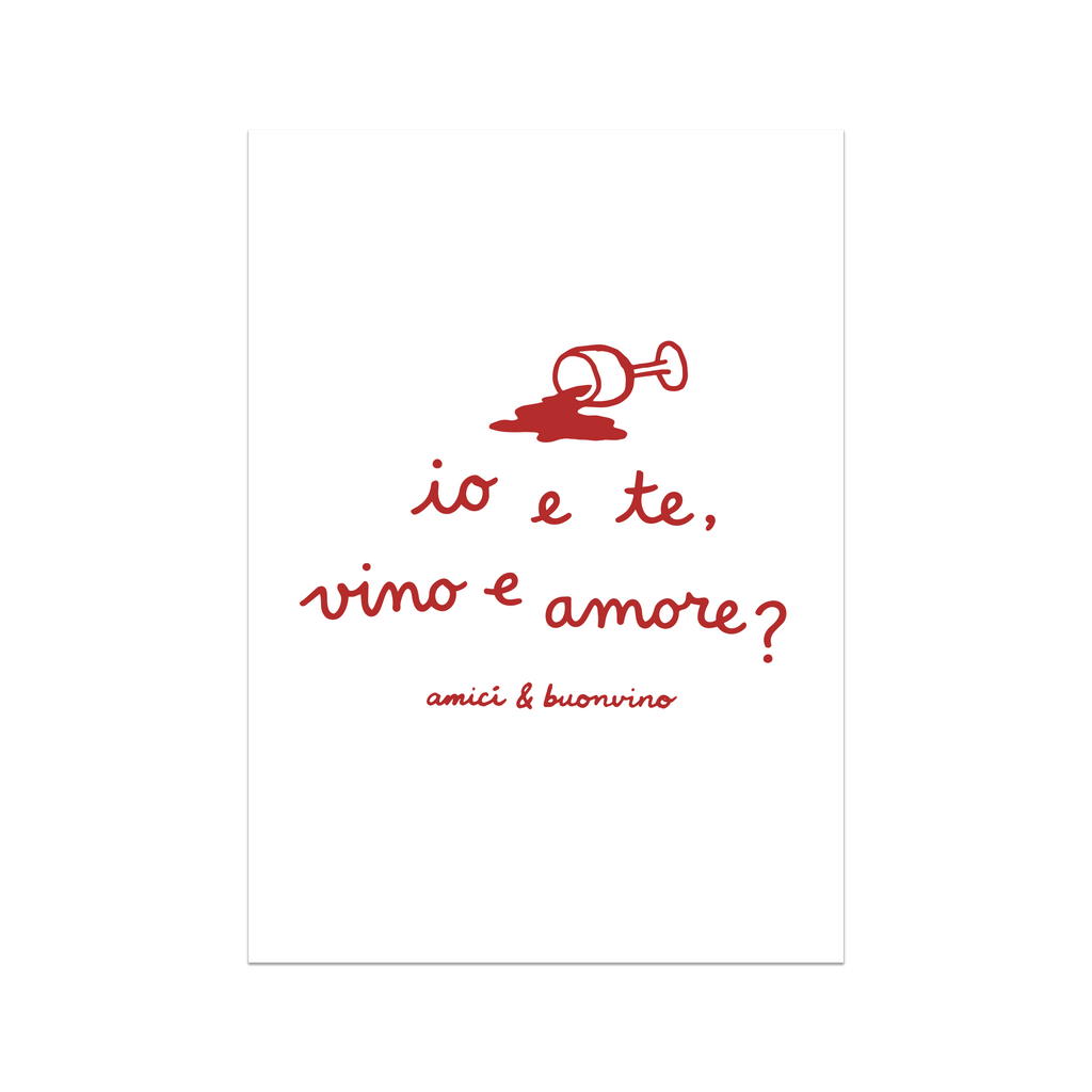 Vino & Amore Poster