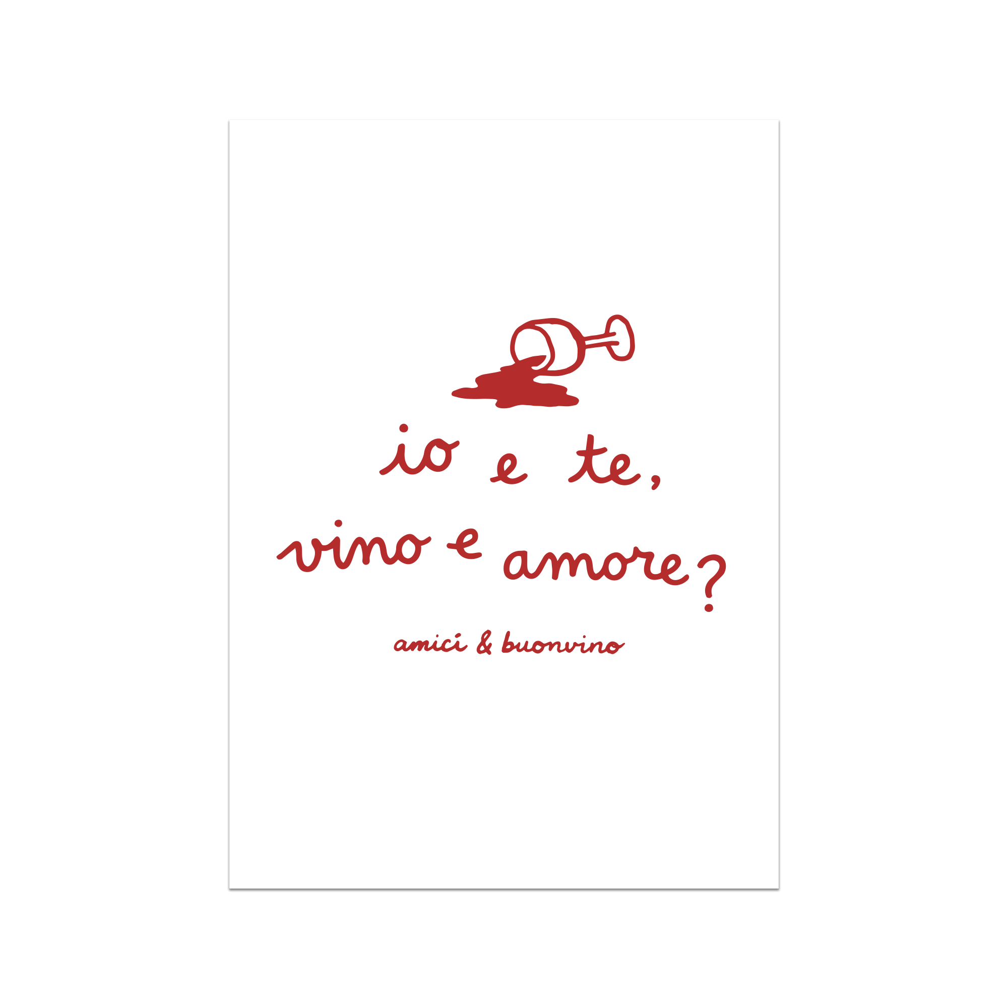 Vino & Amore Poster